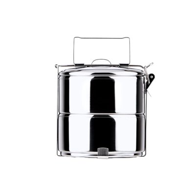 斑馬 多層飯盒 2層12CM-白鐵便當盒.不鏽鋼飯盒