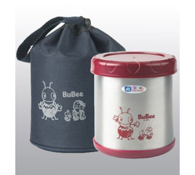 小蟻布比 蘇香2層高真空不鏽鋼飯盒0.85L