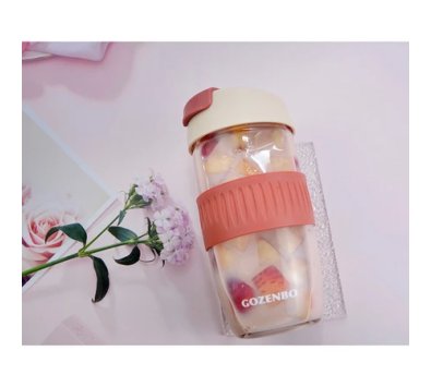 《御膳坊》耐高溫美型玻璃杯540ML------(吸管直飲兩用)水杯 咖啡杯 冷水壺 玻璃杯