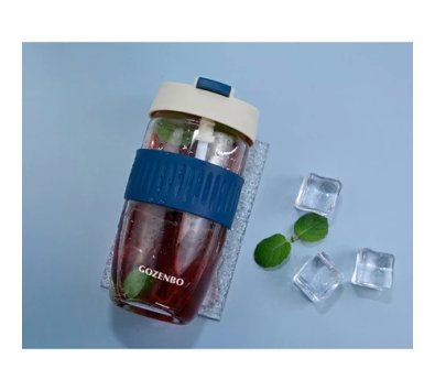 《御膳坊》耐高溫美型玻璃杯540ML------(吸管直飲兩用)水杯 咖啡杯 冷水壺 玻璃杯