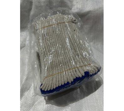 大陸 棉紗手套 白色/藍邊 16兩----園藝手套 棉紗手套 工地手套