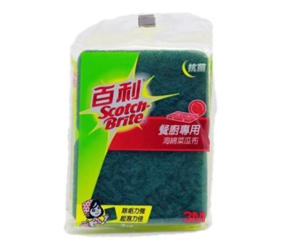 3M 百利 海綿菜瓜布 爐具/鍋具 專用 (2入)