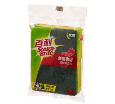 3M 百利 海綿菜瓜布 爐具/鍋具 專用 (2入)