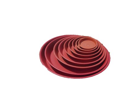 歐式圓形花皿底  ------ 歐式浮雕花盆 花器 盆栽 居家 花藝 塑膠盆