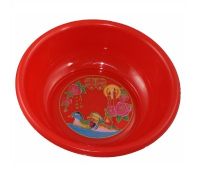 印花鴛鴦面桶------臉盆.塑膠盆