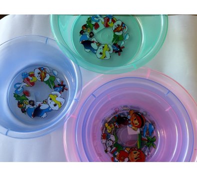 塑膠 透明 小浴盆