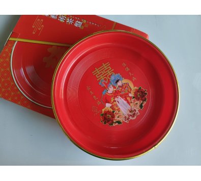 **好幫手生活雜鋪** 高級藝術茶皿/直徑33公分