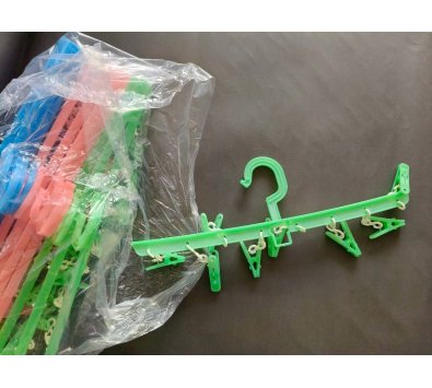 **好幫手生活雜鋪** 一字八夾吊襪架