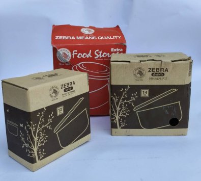 斑馬高型調理碗 附蓋12~16cm