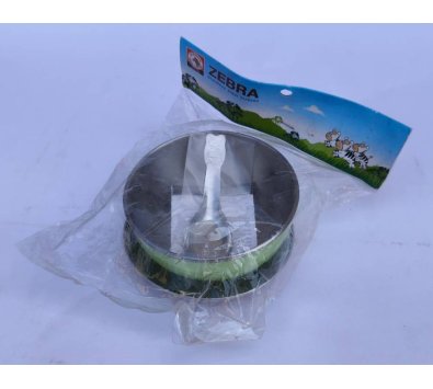 斑馬ST蓋兒童碗 白鐵 附湯匙