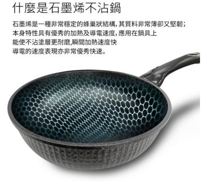 **好幫手生活雜鋪＆勁讚生活百貨**韓國石墨烯IH不沾炒鍋(無蓋)------炒鍋.不沾鍋